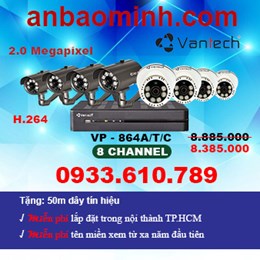 Lắp đặt trọn bộ 8 camera